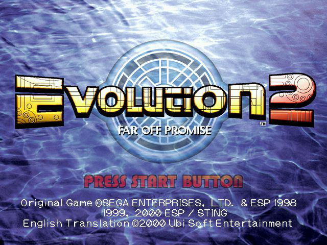 Evolution 2: Far Off Promise Title Screen